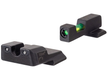 Trijicon 601110 DI Night Sight Set Green/Tritium/Fiber Optic Front Sight-Green Tritium Black Outline Rear Sight Smith & Wesson M&P Shield/M&P Shield Plus