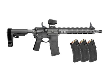 Springfield Armory STV9115556BPV2PAC SAINT Victor V2 Gear Pac 5.56 NATO 30+1 11.50" Black Melonite Barrel, M-LOK Handguard, Black Hardcoat Anodize Aluminum Receiver w/Picatinny Rail, Black Polymer SB