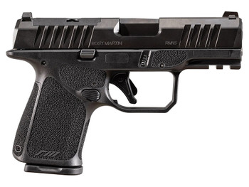 Rost Martin RM1SBLKOSP RM1C Sub-Compact Frame 9mm Luger 15+1 3.60" Black Match Grade Barrel, Black Tenifer Optic Ready/Serrated Steel Slide, Black Polymer Frame w/Picatinny Rail, Textured Grip