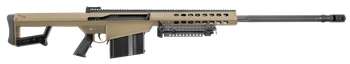 Barrett 14029 M82A1  416 Barrett 10+1 29" Fluted Barrel, Flat Dark Earth Cerakote Steel Receiver, M1913 Picatinny Acc. Rail, Fixed Synthetic Stock w/Sorbothane Recoil Pad, Includes Hard Carry Case    