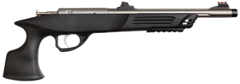 Crickett KSA796 Hunter Adult 22 WMR 1rd 9" Threaded Single Shot Stainless Barrel, Black Synthetic Grips                                                                                                 
