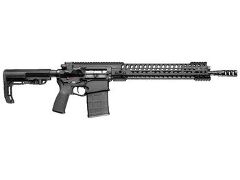 Patriot Ordnance Factory 01235 Revolution Gen4 7.62x51mm NATO 20+1 16.50" Nitride Treated Match Grade Barrel, Black Anodized Gen 4 Lower Receiver, Mission First Tactical Furniture, Ambidextrous