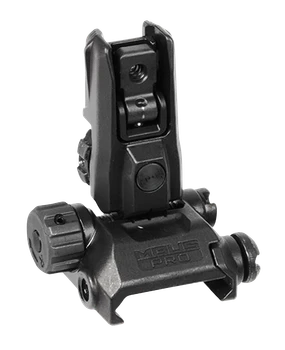Magpul MAG527-BLK MBUS Pro LR Adjustable Sight Rear  Black Adjustable for AR-15                                                                                                                         