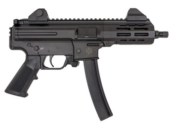 MAC 12755001 IX 9mm Luger 30+1 6.50" Threaded Barrel, Picatinny Rail Receiver & Rear, Black Polymer Grip