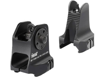 Daniel Defense 1908809116 AR-15 Iron Sight Set Black Hardcoat Anodized Fixed Front & Rear Sight