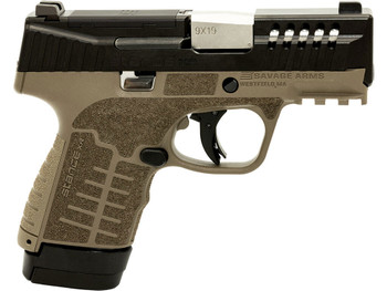 Savage Arms 67064 Stance XR 9mm 13+1 3.20" Natural Black Nitride Ported Stainless Steel Slide FDE Glass Filled Nylon Grip Ambidextrous