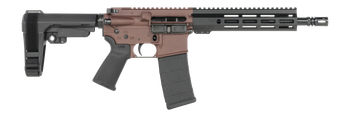 Shark Coast Tactical SCC07190HOLM-P Holmes  5.56 NATO 30+1 10.50" Black Nitride Threaded Barrel, Aluminum Receiver w/Picatinny Rail, M-LOK Handguard, Polymer SB Tactical SBA3 Brace, Polymer Grip      