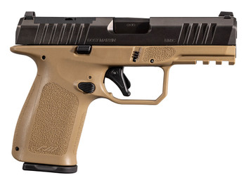 Rost Martin RM1CFDEOSP10CA RM1C *CA Compliant 9mm Luger 10+1 4" Black Steel Barrel, Black Tenifer Optic Ready/Serrated Steel Slide, Flat Dark Earth Polymer Frame w/Picatinny Rail, Textured Grip