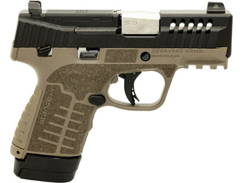 Savage Arms 67056 Stance XR 9mm 13+1 3.20" Natural Black Nitride Ported Stainless Steel Slide FDE Glass Filled Nylon Grip Ambidextrous