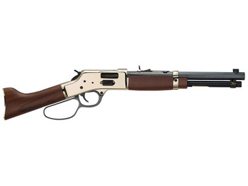 Henry H006GCML Mare's Leg Side Gate 45 Colt (LC) 5+1 12.90" Blued Octagon Barrel, Polished Hardened Brass Rec, American Walnut Furniture, Large Loop Lever, Adj. Sight