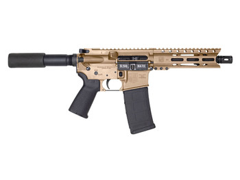 Diamondback DB1912K061 DB15 AR Pistol Carbine Length 5.56x45mm NATO 30+1 7" Heavy Barrel w/A2 Flash Hider, 6" M-Lok Handguard, Flat Dark Earth Buffer Tube Foam Pad Stock, Magpul MOE Grip
