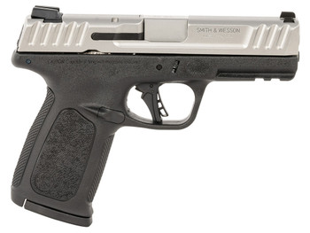 Smith & Wesson 13937 SD40 2.0 Compact Frame 40 S&W 10+1 4" Stainless Steel Barrel, Satin Serrated Stainless Steel Slide, Black Polymer Frame w/Picatinny Rail, Textured Grip