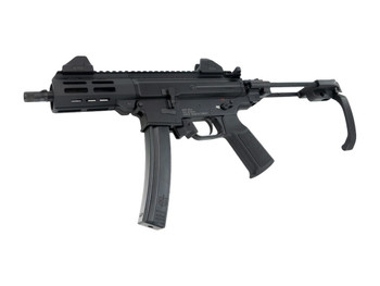MAC 12755002 IX 9mm Luger 6.50" Black Anodized Threaded Barrel & Receiver w/Picatinny Rail, M-LOK Handguard, Black Polymer Tailhook Retractable Brace