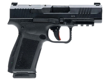 Canik HG7883N Mete MC9LS Sub-Compact Frame 9mm Luger 17+1 3.64" Black Steel Barrel, Black Nitride Serrated Steel Slide, Black Polymer Frame w/Picatinny Rail, Interchangeable Backstrap Grip