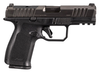 Rost Martin RM1CBLKOSP10CA RM1C *CA Compliant 9mm Luger 10+1 4" Black Compensated Match Grade Barrel, Black Tenifer Optic Ready/Serrated Steel Slide, Black Textured Grip                               