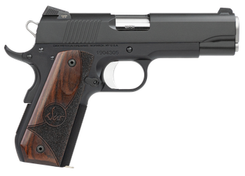 Dan Wesson 01829 Guardian  45 ACP 8+1 4.25" Stainless Steel Barrel, Black Duty Serrated Stainless Steel Slide, Black Aluminum Frame w/Beavertail, Wood Grip, Ambidextrous                               