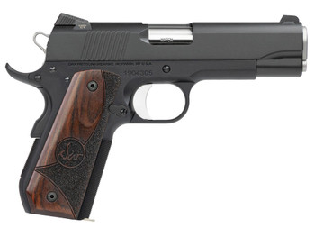 Dan Wesson 01829 Guardian 45 ACP 8+1 4.25" Stainless Steel Barrel, Black Duty Serrated Stainless Steel Slide, Black Aluminum Frame w/Beavertail, Wood Grip, Ambidextrous