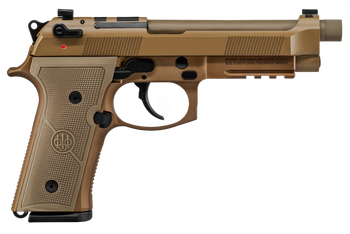 Beretta USA JS92M9A4G M9A4  9mm Luger 5.10" Threaded Barrel 10+1, Flat Dark Earth Cerakote Polymer Frame, Serrated Steel Optic Cut Slide, Polymer Grip & Decocker Safety                                