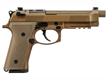 Beretta USA JS92M9A4G M9A4 9mm Luger 5.10" Threaded Barrel 10+1, Flat Dark Earth Cerakote Polymer Frame, Serrated Steel Optic Cut Slide, Polymer Grip & Decocker Safety
