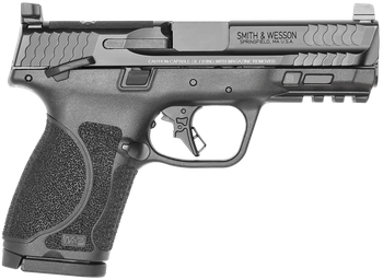 Smith & Wesson 14099 M&P M2.0 *MA Compliant Compact 9mm Luger 10+1 4" Black Armornite Stainless Steel Barrel, Black Cerakote Optic Cut/Serrated Stainless Steel Slide & Polymer Frame w/Picatinny Rail  