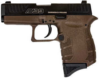 Diamondback DB0200P071 DB9 Gen4 Micro-Compact Frame 9mm Luger 6+1, 3.10" Stainless Steel Barrel, Black Nitride Serrated Stainless Steel Slide, Midnight Bronze Polymer Frame & Grip                     