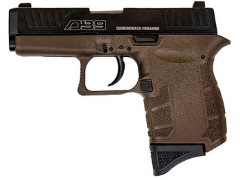 Diamondback DB0200P071 DB9 Gen4 Micro-Compact Frame 9mm Luger 6+1, 3.10" Stainless Steel Barrel, Black Nitride Serrated Stainless Steel Slide, Midnight Bronze Polymer Frame & Grip