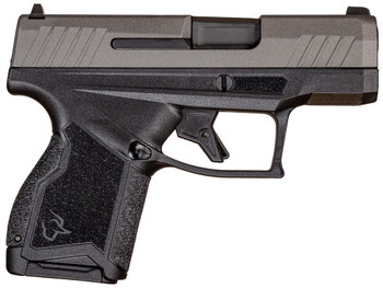 Taurus 1-GX4M93C GX4 Micro-Compact 9mm Luger Caliber with 3.06" Barrel, 11+1 Capacity, Black Finish Frame, Serrated Tungsten Gray Cerakote Steel Slide & Interchangeable Backstrap Grip Includes 2 Mags
