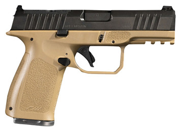 Rost Martin RM1CFDEOSP RM1C 9mm Luger 17+1 4" Black Match Grade Barrel, Black Tenifer Optic Ready/Serrated Steel Slide, Flat Dark Earth Polymer Frame w/Picatinny Rail, Textured Grip, Ambidextrous