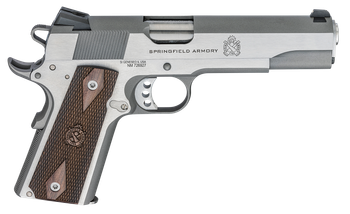 Springfield Armory PX9420S 1911 Garrison 45 ACP 7+1 5" Stainless Match Grade Steel Barrel, Serrated Stainless Steel Slide, Stainless Steel Frame w/Beavertail, Thin-Line Wood Grip                      