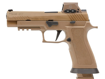 Sig Sauer M17X9RX M17X w/Optic Full Size Frame 9mm Luger 21+1 4.70" Black Barrel, Coyote PVD Optic Ready/Serrated Stainless Steel Slide & Polymer Frame w/Beavertail & Picatinny Rail, Sig ROMEOM17