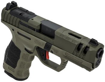 SAR USA SAR9CG3OD SAR9 C Gen3 Compact Frame 9mm Luger 15+1 4" Black Steel Barrel, OD Green Cerakote Steel Slide, OD Green Polymer Frame w/Picatinny Rail, Black Interchangeable Backstrap Grip          