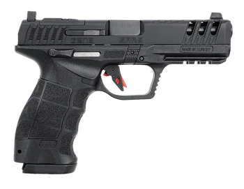 SAR USA SAR9G3BL SAR9 Gen3 Full Size Frame 9mm Luger 17+1 4.40" Black Steel Barrel, Black Cerakote Serrated Steel Slide, Black Cerakote Polymer Frame w/Picatinny Rail, Black Polymer Grip              