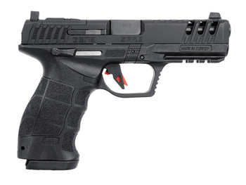 SAR USA SAR9G3BL SAR9 Gen3 Full Size Frame 9mm Luger 17+1 4.40" Black Steel Barrel, Black Cerakote Serrated Steel Slide, Black Cerakote Polymer Frame w/Picatinny Rail, Black Polymer Grip