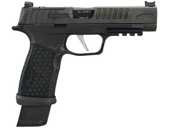 Sig Sauer 365XF9BFO P365 Fuse Compact Frame 9mm Luger 17+1/21+1 4.30" Black Carbon Steel Barrel, Black Nitron Optic Ready/Serrated Stainless Steel & Frame w/Beavertail & Picatinny Rail, Black LXG Grip