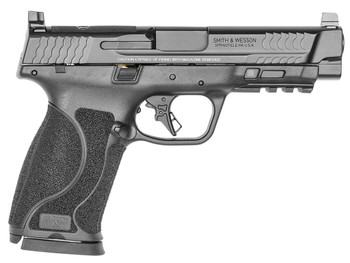 Smith & Wesson 13387 M&P M2.0 Full Size 10mm Auto 15+1 4.60" Black Armornite Stainless Steel Barrel & Optic Cut/Serrated Stainless Steel Slide, Matte Black Polymer Frame w/Picatinny Rail