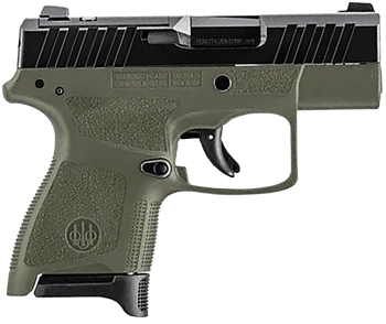 Beretta USA JAXN9278A1 APX A1 Carry Micro-Compact Frame 9mm Luger 8+1 3" Blued Steel Barrel, Black Serrated Steel Slide, OD Green Polymer Frame, Polymer Grip                                           