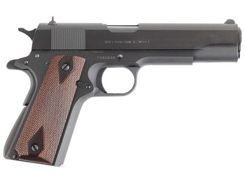 Colt Mfg O1970A1CS Government Series 70 45 ACP 7+1 5" Black National Match Barrel, Blued Carbon Steel Serrated Slide, Blued Carbon Steel Frame w/Beavertail, Rosewood Grip, Ambidextrous