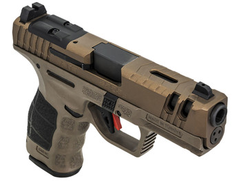 SAR USA SAR9CG3BR SAR9 C Gen3 Compact Frame 9mm Luger 15+1 4" Black Steel Barrel, Bronze Steel Optic Ready/Ported/Serrated Slide, Bronze Polymer Frame w/Picatinny Rail, Interchangeable Backstrap Grip