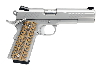 Savage Arms 67202 1911 Government 45 ACP 8+1 5" Stainless Steel Target Crown Barrel, Stainless Steel Serrated Slide, Matte Stainless Steel Frame w/Beavertail, Ambidextrous                             