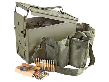 PMC 223AMB Bronze 223Rem 55gr Full Metal Jacket 840 Per Box/2 Case *Includes Ammo Can & Bandoleer