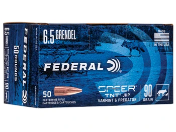 Federal AE65GDL90VP American Eagle Varmint & Predator 6.5Grendel 90gr Jacketed Hollow Point 50 Per Box/5 Case