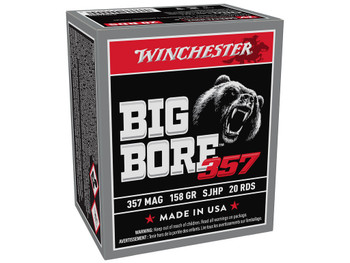 Winchester Ammo X357MBB Big Bore 357Mag 158gr Semi Jacketed Hollow Point 20 Per Box/10 Case