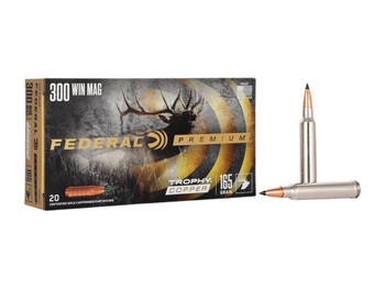 Federal P300WTC2 Premium 300WinMag 165gr Trophy Copper 20 Per Box/10 Case
