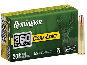 Remington Ammunition R27743 Core-Lokt 360Buckhammer 200gr Soft Point Core-Lokt 20 Per Box/10 Case