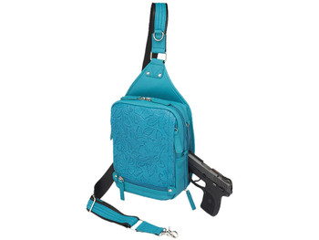 GTM GTM-110/TBLUE MINI SLING COWHIDE TURQ