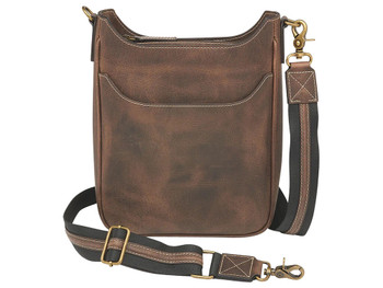 GTM GTM-CZY/17 CROSSBODY MAIL POUCH BRN