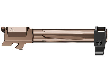 Radian Weapons R0834 Ramjet & Afterburner Combo 9mm Luger Compatible w/Glock 19 Gen4, Bronze Stainless Steel