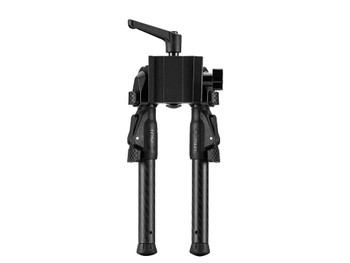 Mdt Sporting Goods Inc 105561BLK GRND-POD Black 4.50"-9" Carbon Fiber/Aluminum, Adj. Throw Lever, 4 Leg Postitions, Fits ARCA Rail & RRS Dovetail