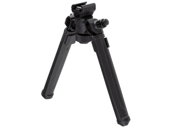 Magpul MAG941-BLK Bipod 1913 Picatinny Rail Attachment, Black Mil-Spec Anodized Aluminum, 6.80-10.30" Vertical Adjustment, Rubber Feet for AR-Platform