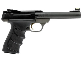 Browning 051448490 Buck Mark Practical *CA Compliant 22 LR 10+1 5.50" Taper Bull Barrel, Matte Black Serrated Steel Slide, Matte Gray Aluminum Frame & Black Ultragrip RX Grips